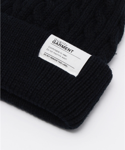 RAGEBLUE（レイジブルー）の「ケーブルワッチ/570386（ニットキャップ/ビーニー・メンズ・ネイビー/ブラック/グレー/ホワイト/レッド・FREE）」の7枚目の写真