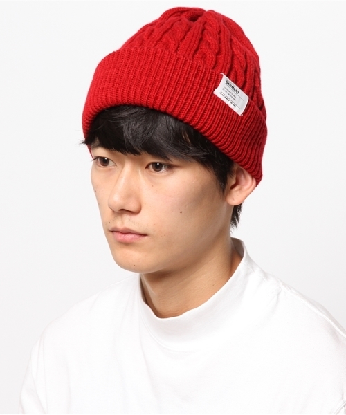 RAGEBLUE（レイジブルー）の「ケーブルワッチ/570386（ニットキャップ/ビーニー・メンズ・ネイビー/ブラック/グレー/ホワイト/レッド・FREE）」の14枚目の写真