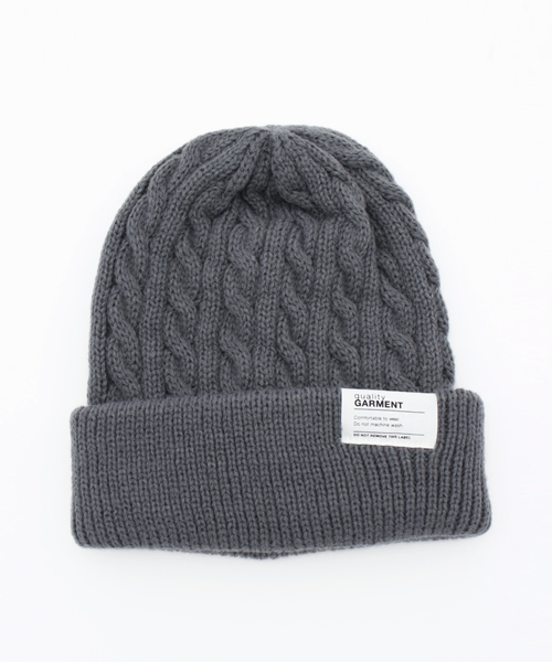 RAGEBLUE（レイジブルー）の「ケーブルワッチ/570386（ニットキャップ/ビーニー・メンズ・ネイビー/ブラック/グレー/ホワイト/レッド・FREE）」の13枚目の写真