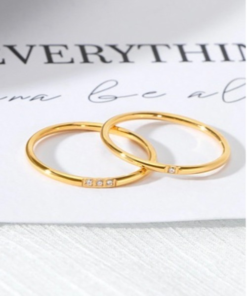 Burner（バーナー）の「【OKUOKU　0909】CZジルコニア　低アレルギー　リング oku-ring-647960364613-4 Nn（リング・レディース・ゴールド系その他/シルバー系その他2/シルバー系その他/ゴールド系その他2・US 6/US 8/US 4/US 9号/US5/US7/US 10）」の8枚目の写真