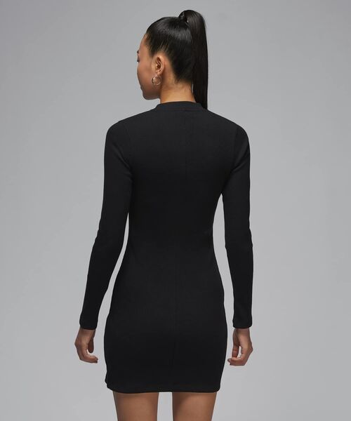 【NIKE】 ★HALF ZIP UP DRESS★リブニット ワンピ★正規品★ セール】ジョーダン ウィメンズ 1/2ジップ ロングスリーブ