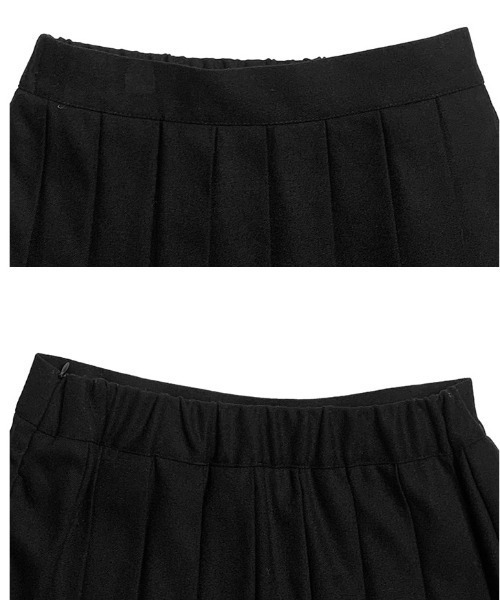 anyonemore（エニワンモア）の「クラシックプリーツミディスカート（スカート・レディース・ブラック・FREE）」の2枚目の写真