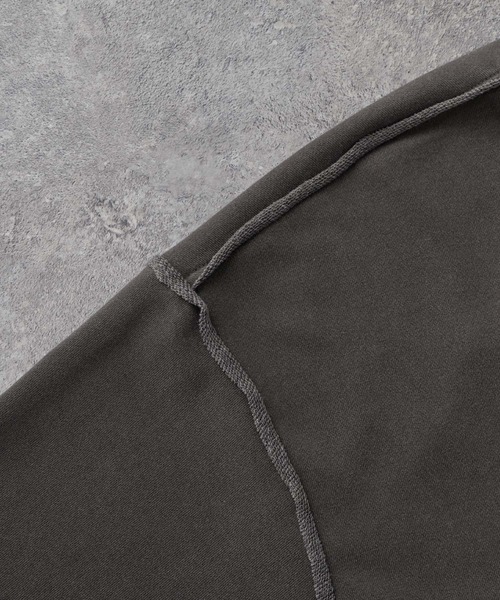 CIYOT（シヨウト）の「【CIYOT-シヨウト-】ヴィンテージメイクシームデザイン ケミカルウォッシュダメージパッチロゴスウェット（スウェット・メンズ・アッシュグレー/ブルー/ワイン/スミクロ・M/L）」の19枚目の写真