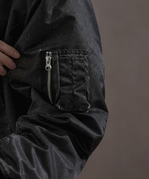 LUCY（ルーシー）の「LUCY/フェードナイロンMA-1（MA-1・メンズ・ブラック系その他・MEDIUM/LARGE）」の16枚目の写真