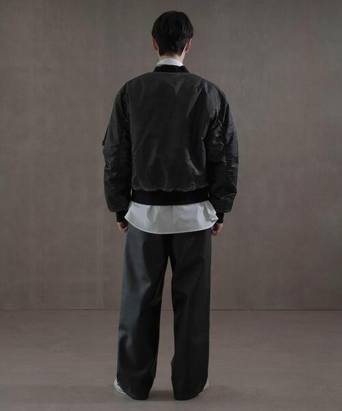 LUCY（ルーシー）の「LUCY/フェードナイロンMA-1（MA-1・メンズ・ブラック系その他・MEDIUM/LARGE）」の3枚目の写真