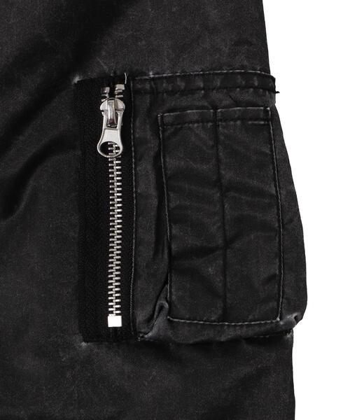 LUCY（ルーシー）の「LUCY/フェードナイロンMA-1（MA-1・メンズ・ブラック系その他・MEDIUM/LARGE）」の8枚目の写真