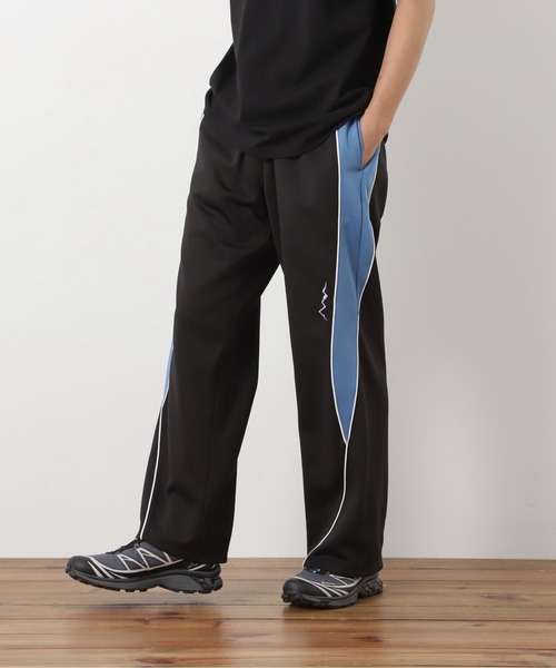 MANASTASH（マナスタッシュ）の「MANASTASH/マナスタッシュ　PANEL TRACK PANTS/パネルトラックパンツ（その他パンツ・メンズ・ブラウン/ライトグレー/ブラック・XL/S/M/L）」の2枚目の写真