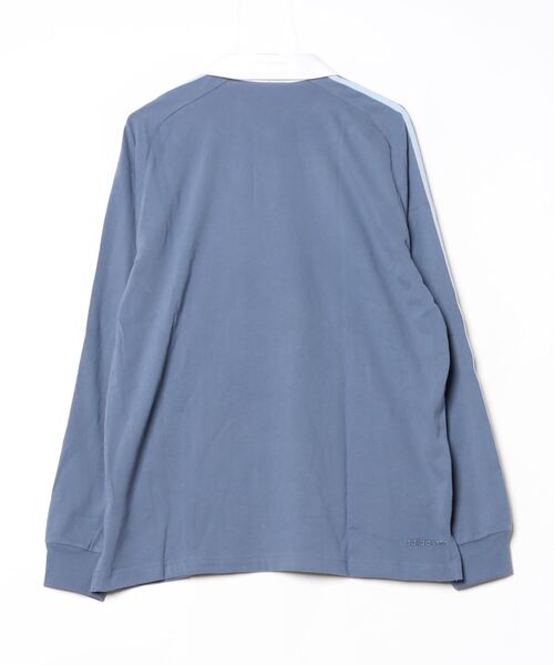 adidas（アディダス）の「ラグビー ポロシャツ / アディダスオリジナルス adidas Originals（ポロシャツ・メンズ・ブラック/ブルー・SMALL/MEDIUM/LARGE/X-LARGE/XX-LARGE/X-SMALL/3XL）」の7枚目の写真