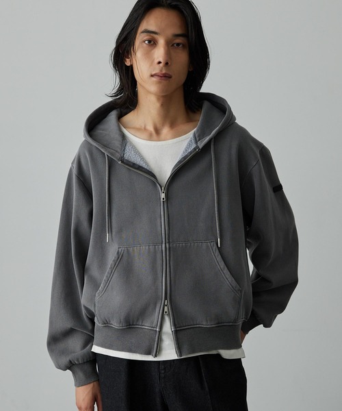 ヴィンテージメイク ラバープレート ショートダブルジップ