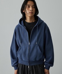 パーカー（ブルー・ネイビー/青色系・ジップアップ）ファッション通販