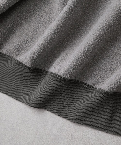 EMMA CLOTHES(エマクローズ)の「ヴィンテージメイク ラバープレート ショートダブルジップパーカー(パーカー・メンズ・グレー/ブラック/グレイッシュベージュ/レッド系/ネイビー・M/L)」の17枚目の写真