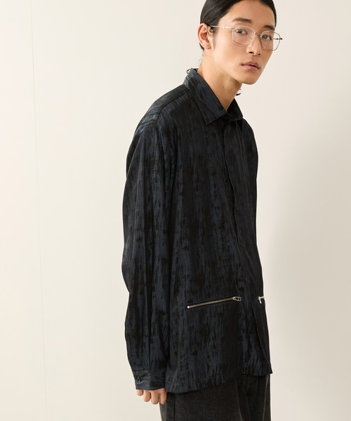 JUNRED（ジュンレッド）の「スプレーアートジップポケットシャツ（シャツ/ブラウス・メンズ・ブラック/ブルー系その他4・S/M/L）」の11枚目の写真