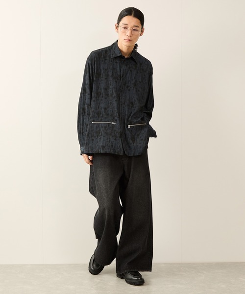 JUNRED（ジュンレッド）の「スプレーアートジップポケットシャツ（シャツ/ブラウス・メンズ・ブラック/ブルー系その他4・S/M/L）」の12枚目の写真