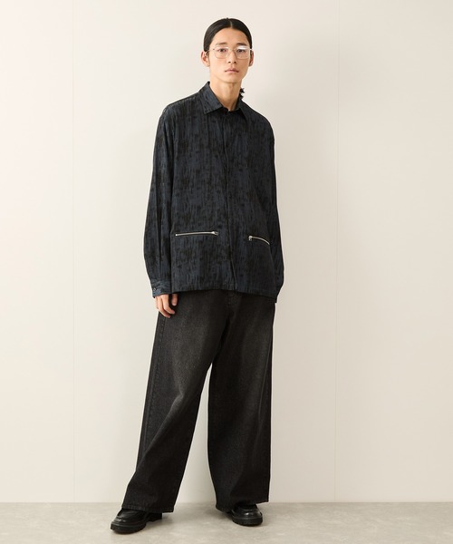 JUNRED（ジュンレッド）の「スプレーアートジップポケットシャツ（シャツ/ブラウス・メンズ・ブラック/ブルー系その他4・S/M/L）」の13枚目の写真