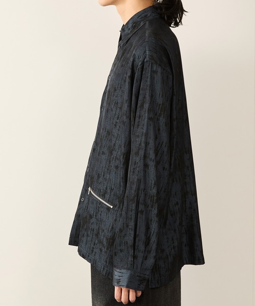 JUNRED（ジュンレッド）の「スプレーアートジップポケットシャツ（シャツ/ブラウス・メンズ・ブラック/ブルー系その他4・S/M/L）」の15枚目の写真