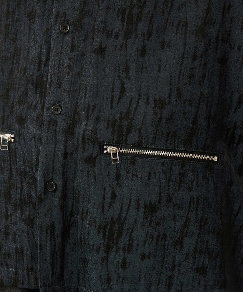 JUNRED（ジュンレッド）の「スプレーアートジップポケットシャツ（シャツ/ブラウス・メンズ・ブラック/ブルー系その他4・S/M/L）」の19枚目の写真