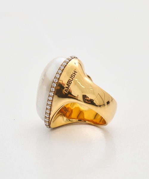 【関税込み】Ambush リング AMBUSH/アンブッシュ】SMALL MONOGRAM CHAIN RING（リング