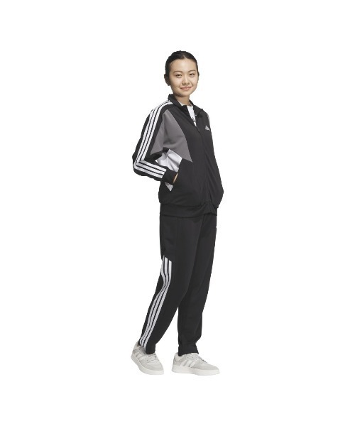 adidas(アディダス)の「アディダス adidas チーム Wu ジャケット(ジャージ・レディース・グリーン/ブラック/ネイビー・S/M/L/XL)」の5枚目の写真