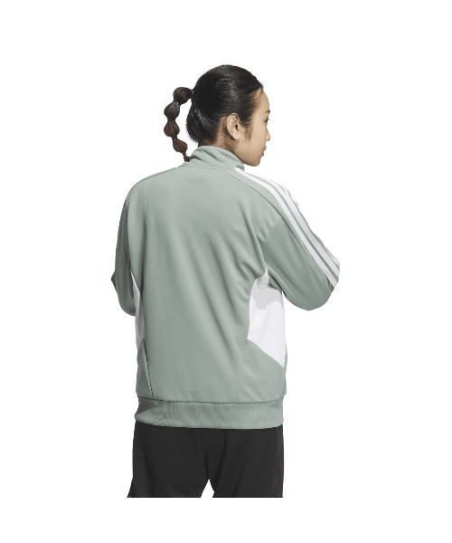adidas(アディダス)の「アディダス adidas チーム Wu ジャケット(ジャージ・レディース・グリーン/ブラック/ネイビー・S/M/L/XL)」の9枚目の写真