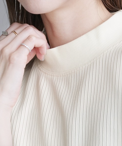 reca(レカ)の「リップルプルオーバー(Tシャツ/カットソー・レディース・アイボリー/ブラック・M)」の5枚目の写真