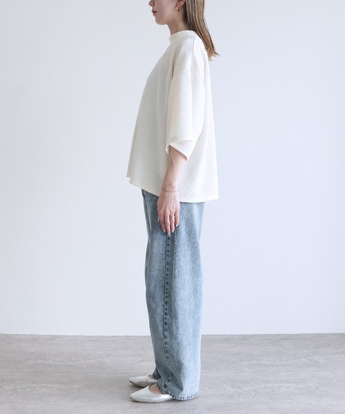 reca(レカ)の「リップルプルオーバー(Tシャツ/カットソー・レディース・アイボリー/ブラック・M)」の15枚目の写真