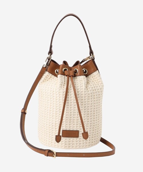 MACKINTOSH LONDON（マッキントッシュ ロンドン）の「ワッフルドローストリングバッグ（ショルダーバッグ・レディース・ブラック/ホワイト系その他・FREE）」の2枚目の写真