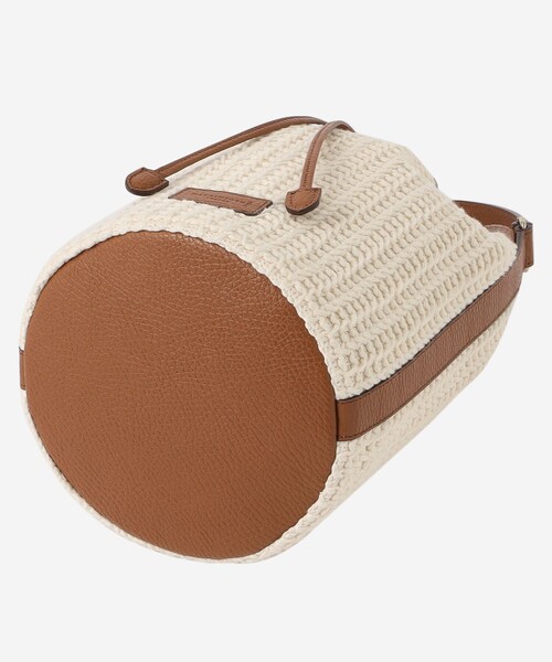 MACKINTOSH LONDON（マッキントッシュ ロンドン）の「ワッフルドローストリングバッグ（ショルダーバッグ・レディース・ブラック/ホワイト系その他・FREE）」の5枚目の写真