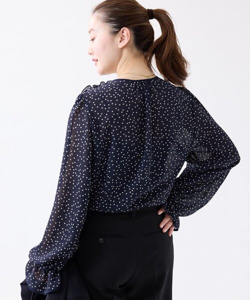 ドットフリルブラウス（シャツ/ブラウス）｜IENA（イエナ）の  