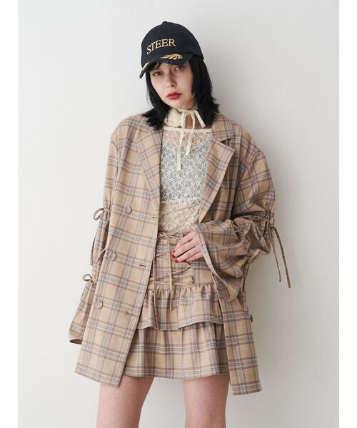 jouetie（ジュエティ）の「レースギャザーシアートップス
