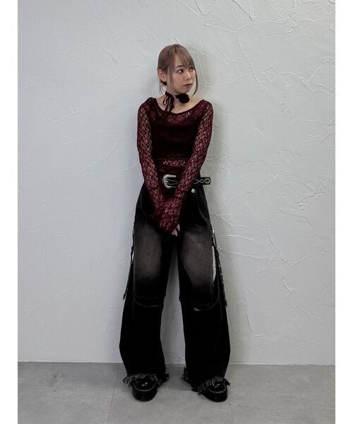 jouetie（ジュエティ）の「レースギャザーシアートップス