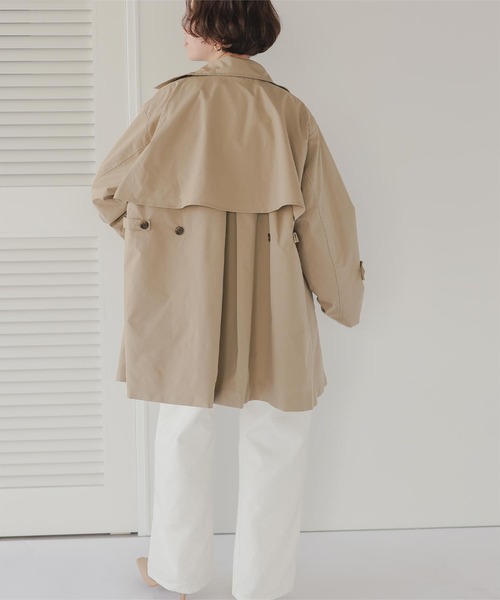 titivate（ティティベイト）の「Aラインミドル丈トレンチコート（トレンチコート・レディース・ベージュ/アイボリー・M）」の12枚目の写真