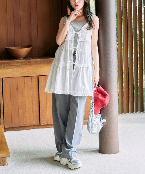 セール】限定展開 インド リボン キャミ ビスチェ（シャツ