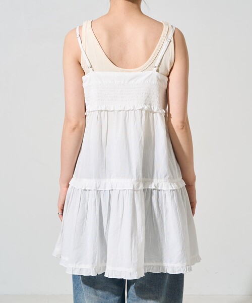 FREAK'S STORE（フリークスストア）の「限定展開　インド リボン キャミ ビスチェ（シャツ/ブラウス・レディース・オフホワイト/ブラック・ﾌﾘ-）」の22枚目の写真