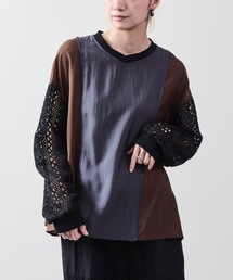 DOLLUPOOPS | 配色異素材切替トップス(シャツ/ブラウス)