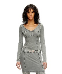 DIESEL ウィメンズ 長袖トップ T-RIBS DIESEL｜ウィメンズ 長袖トップ T-RIBS | Rakuten Fashion(楽天