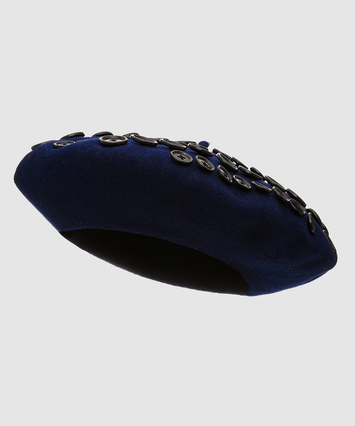 TAKAHIROMIYASHITATheSoloIst.（タカヒロミヤシタザソロイスト）の「beret.(13.5inc) "super lujo"（ハンチング/ベレー帽・メンズ・ネイビー/レッド/ブラック・ONE SIZE）」の3枚目の写真