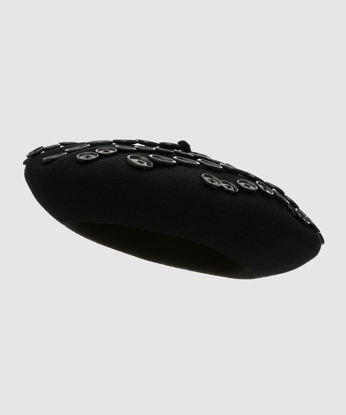 TAKAHIROMIYASHITATheSoloIst.（タカヒロミヤシタザソロイスト）の「beret.(13.5inc) "super lujo"（ハンチング/ベレー帽・メンズ・ネイビー/レッド/ブラック・ONE SIZE）」の2枚目の写真