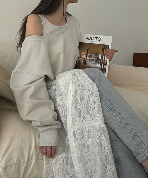 WILLFULLY（ウィルフリー）の「tank layered like sweat tops（Tシャツ