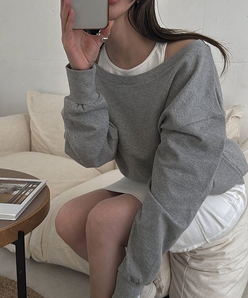 WILLFULLY（ウィルフリー）の「tank layered like sweat tops（Tシャツ