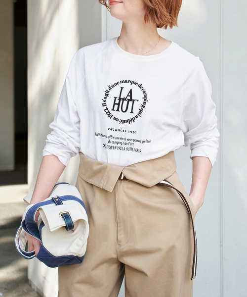 セール】La Hutte / ラ ユット ロゴラグランTee（Tシャツ