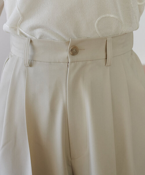 セール】【S～Lサイズ展開】2タックワイドパンツ《WEB限定
