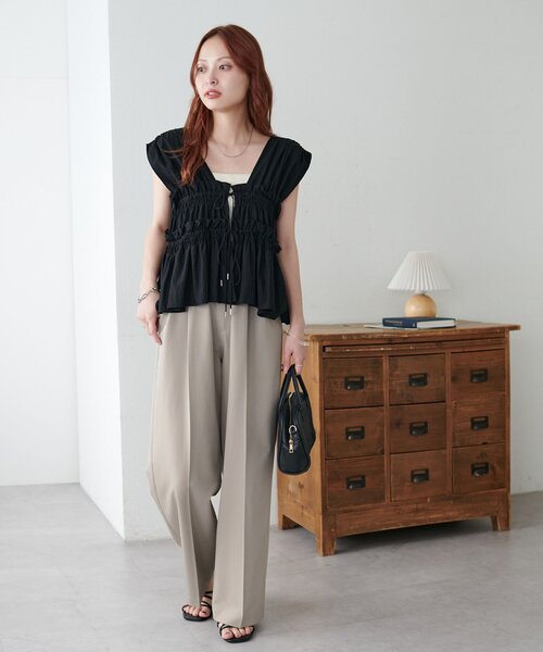 セール】【S～Lサイズ展開】2タックワイドパンツ《WEB限定》（その他