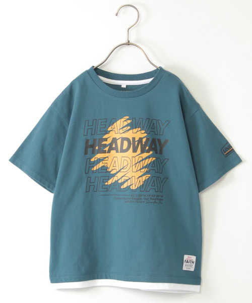 ikka(イッカ)の「裾レイヤープリントアソートTシャツ 2(120~160cm)(Tシャツ/カットソー・キッズ・ダークグレー/ダークオリーブ/エメラルドブルー/オフホワイト・120/130/140/150/160)」の3枚目の写真