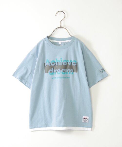 ikka(イッカ)の「裾レイヤープリントアソートTシャツ 2(120~160cm)(Tシャツ/カットソー・キッズ・ダークグレー/ダークオリーブ/エメラルドブルー/オフホワイト・120/130/140/150/160)」の8枚目の写真