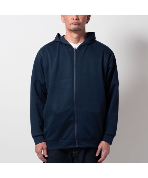 BAYBLO（ベイブロ）の「(SA) シルキーエアー 無地 ジップパーカー（パーカー・メンズ・ホワイト/ネイビー/ブラック/オリーブ・M/L/LL）」の16枚目の写真
