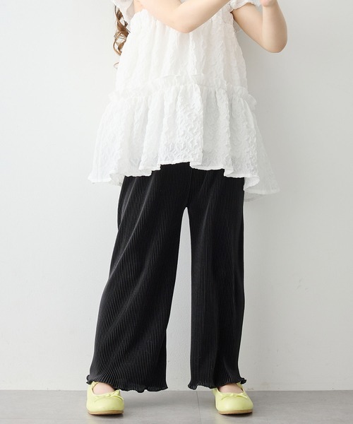 厚地★極美品★プリーツプリーズ　プリーツ　パンツ　リラックス　パンツ 厚地☆極美品☆プリーツプリーズ プリーツ パンツ リラックス