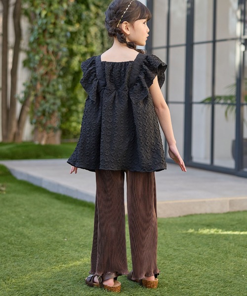 Piet（ピエット）の「プリーツ リラックス パンツ（その他パンツ・キッズ・オフホワイト/ピンク/ブラウン/ブラック/レオパード/グレー・110/120/100/130）」の20枚目の写真