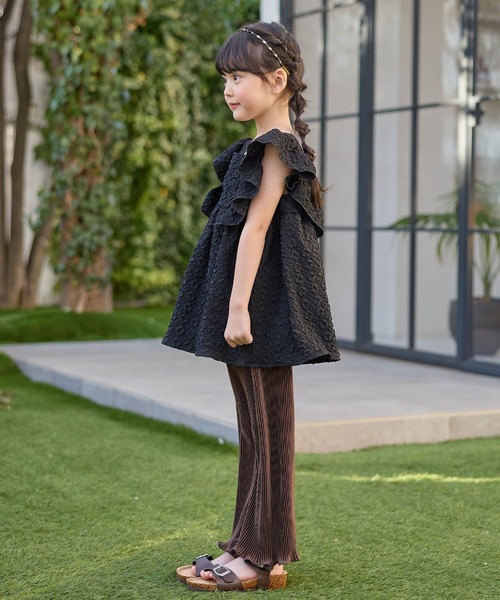 Piet（ピエット）の「プリーツ リラックス パンツ（その他パンツ・キッズ・オフホワイト/ピンク/ブラウン/ブラック/レオパード/グレー・110/120/100/130）」の19枚目の写真