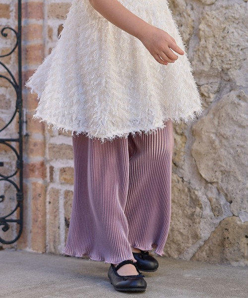 Piet（ピエット）の「プリーツ リラックス パンツ（その他パンツ・キッズ・オフホワイト/ピンク/ブラウン/ブラック/レオパード/グレー・110/120/100/130）」の10枚目の写真