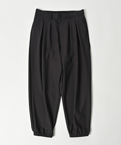 ADAM PATEK（アダムパテック）の「【ADAMPATEK/アダムパテック】ripple tuck relax pants/リップル タック入りリラックスパンツ（その他パンツ・メンズ・チャコールグレー/ブラック・2/1）」の5枚目の写真